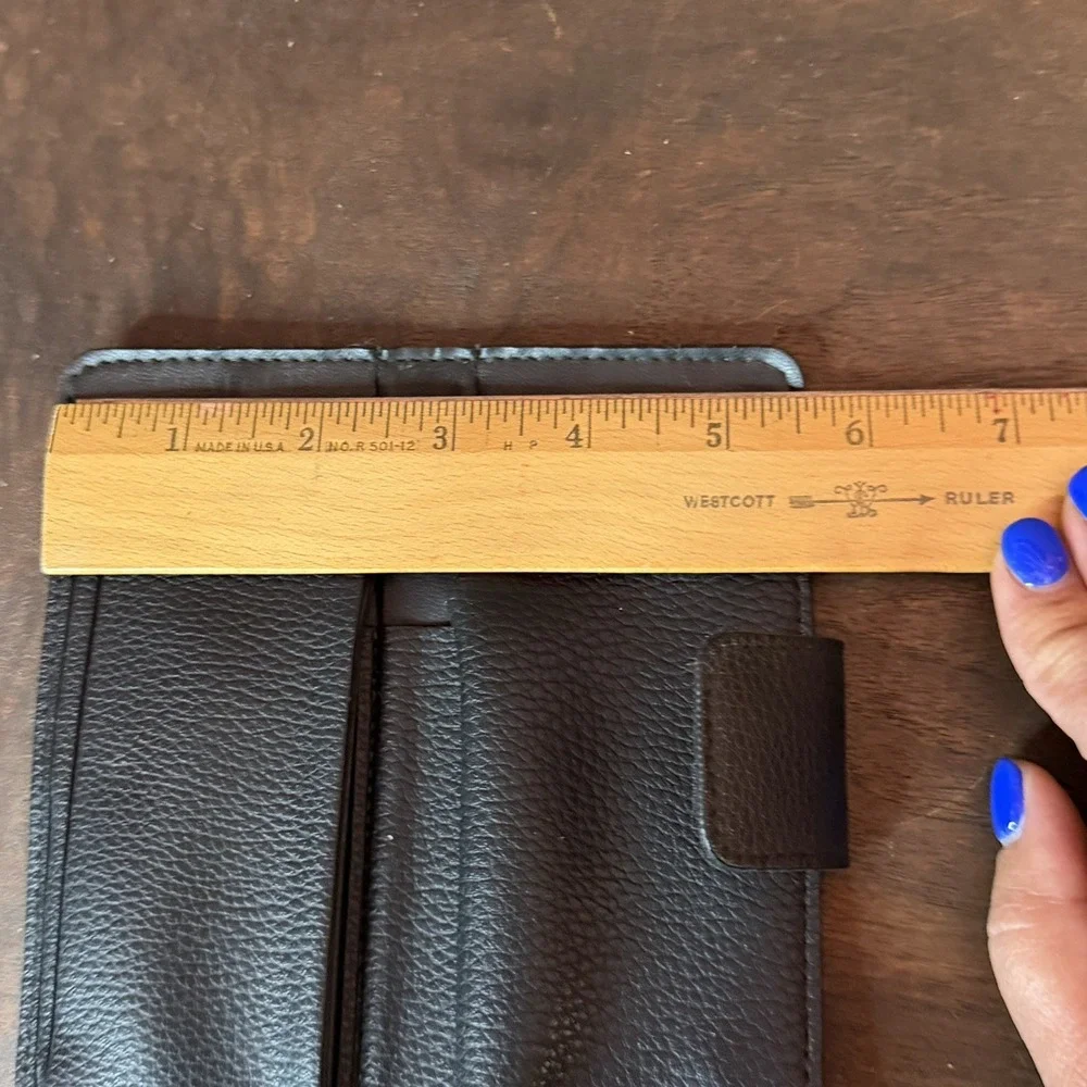 Vintage Fratelli Pozza Design Black Leather Glasses *Case Only* Made In Italy